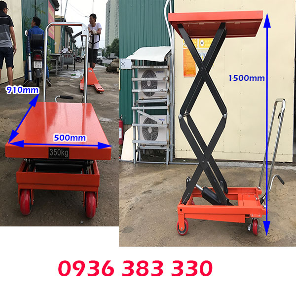 Bàn nâng thủy lực 350kg