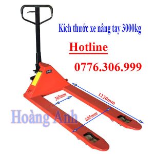 Thông Số Kĩ Thuật Của Xe Nâng Tay 3000kg