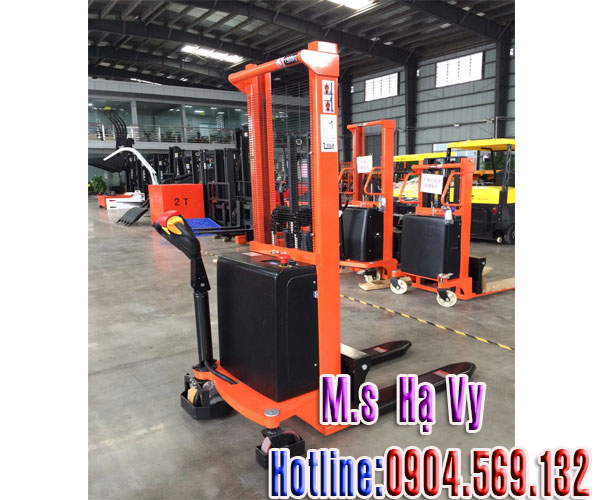 Xe Nang Dien Di Bo Lai 1 Tan cao 3m 